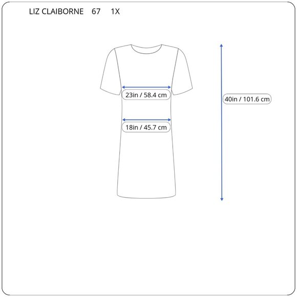 Liz Claiborne Womens Dress 1X Plus Fit Flare Short Sleeve Pink ANI1XE - Picture 2 of 10